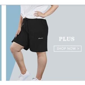 Aurgelmir Athletic Shorts Black Women’s 5Xl New